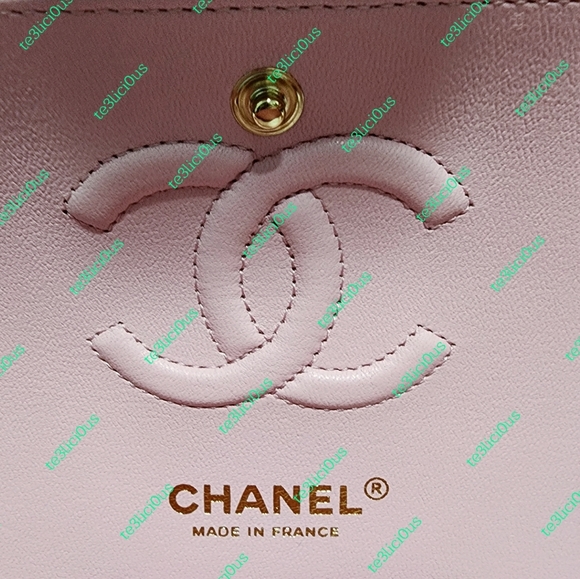 CHANEL 21s CHEVRON CAVIAR SAKURA PINK CLASSIC SMALL FLAP BAG - Picture 9 of 15